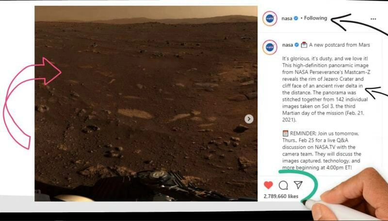图片显示了 Instagram 点赞按钮