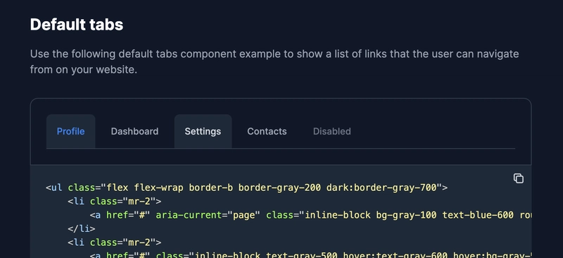 Tailwind CSS 标签组件