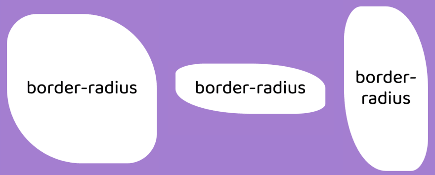 不同尺寸的 div 适用相同的 border-radius 值
