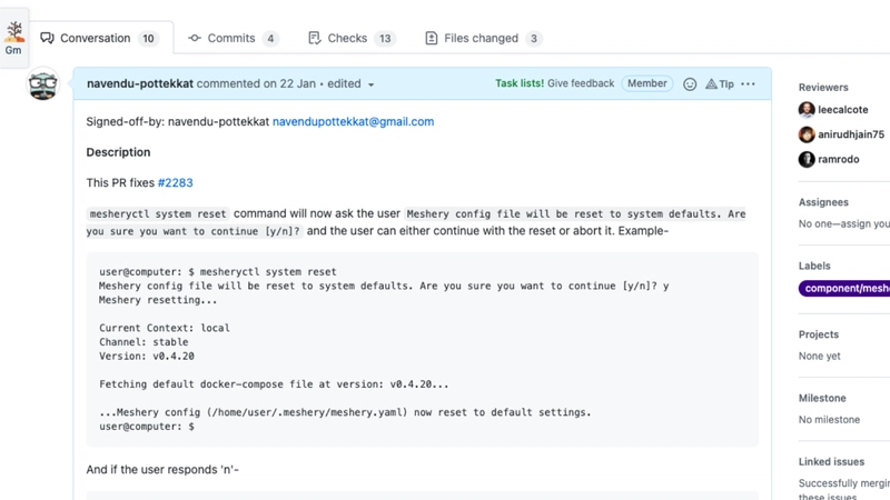来自 GitHub 的拉取请求描述的屏幕截图,展示了如何记录您的 PR。