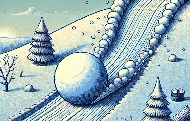 滚雪球下坡