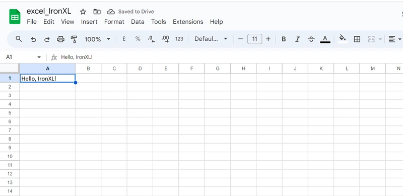 IronXL - 写入 Excel 文件