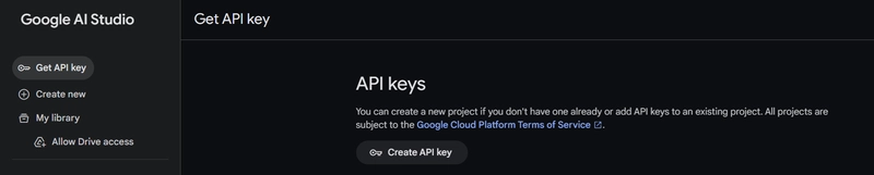Google AI Studio 控制台图像