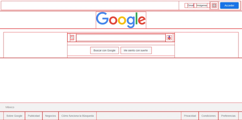 Google 的首页。