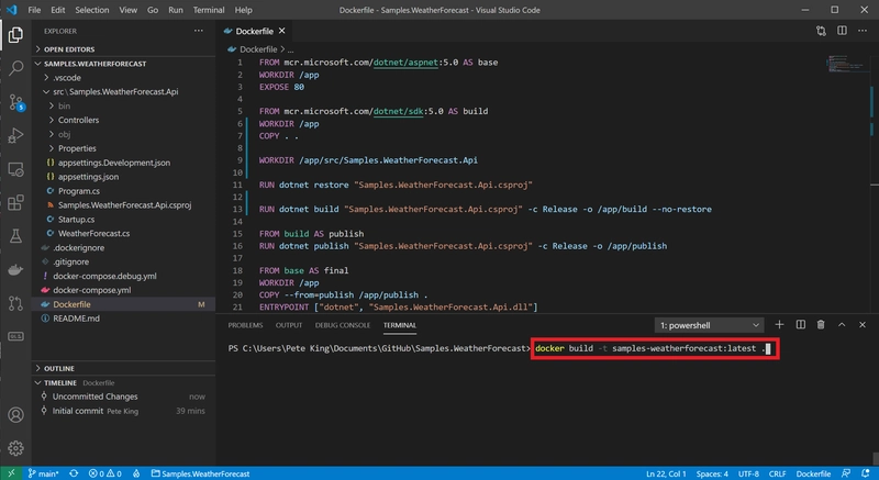 VS Code Dockerfile 构建
