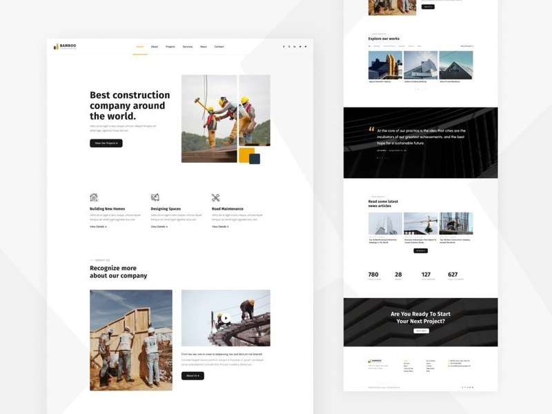 Bamboo – Construction Company Template