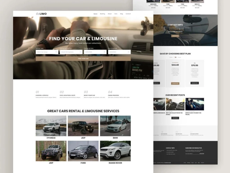 Limo – Car Rental Template