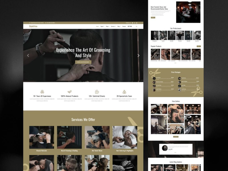StyleTrim - Barber & Salon Template