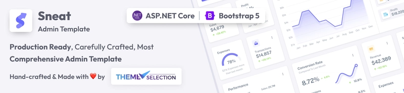 Sneat – ASP.NET Core 管理模板