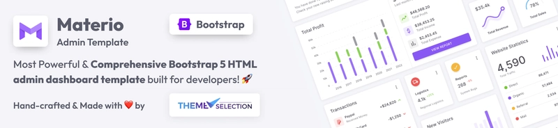 Materio Bootstrap Laravel 管理模板