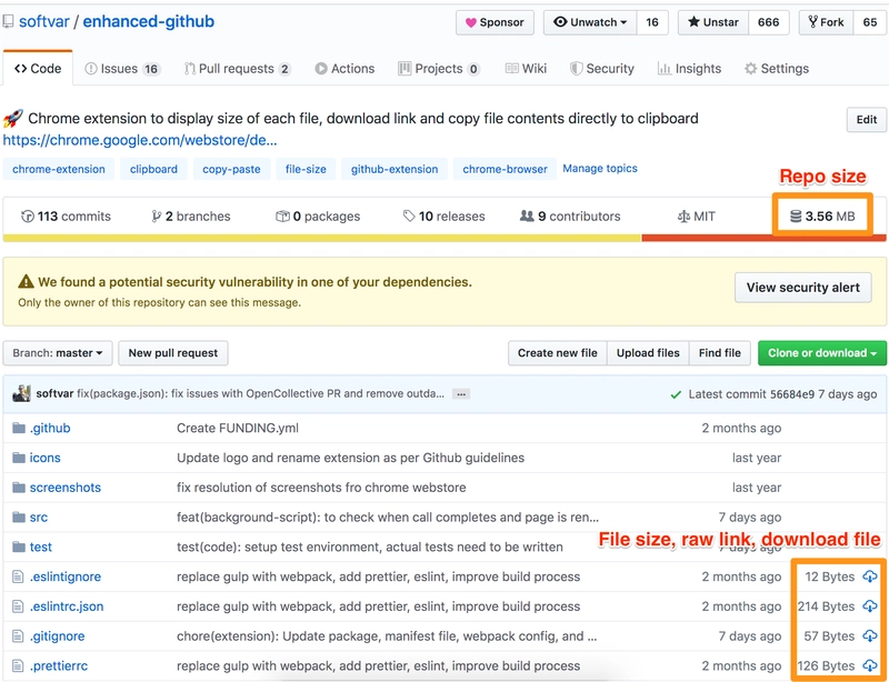 增强版 GitHub Chrome 扩展程序
