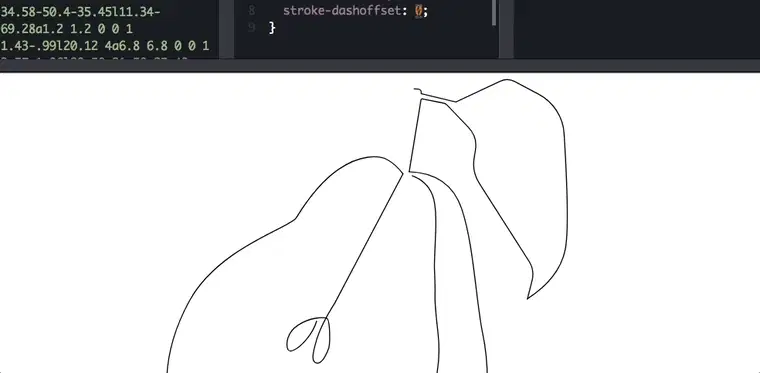 笔画偏移示例