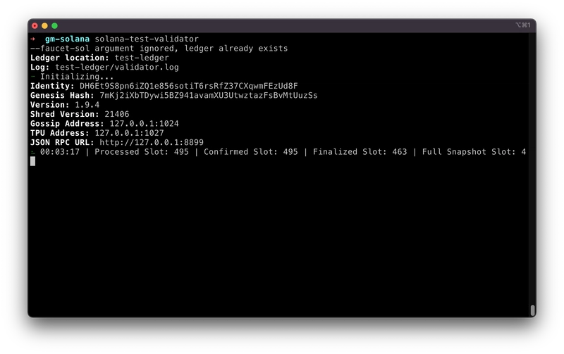 solana 测试验证器