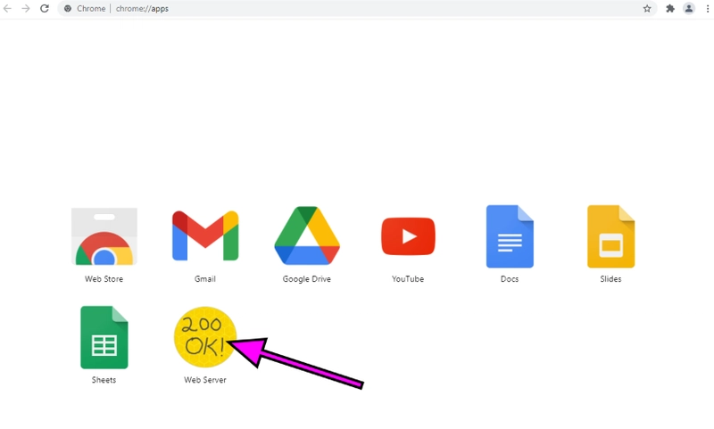 Chrome 应用的 Web 服务器