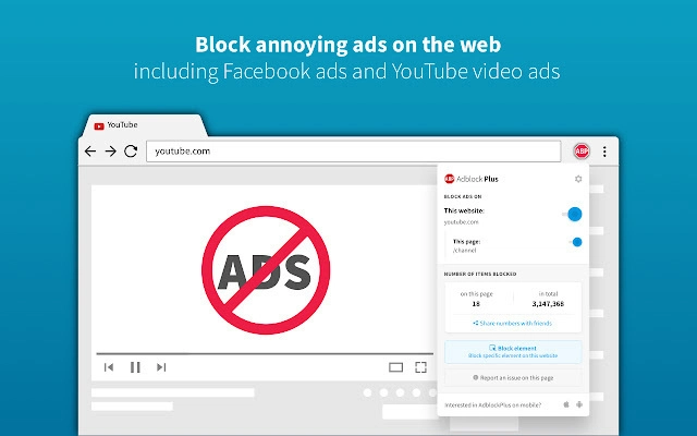 Adblock Plus Chrome 扩展程序