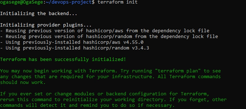 terraform init