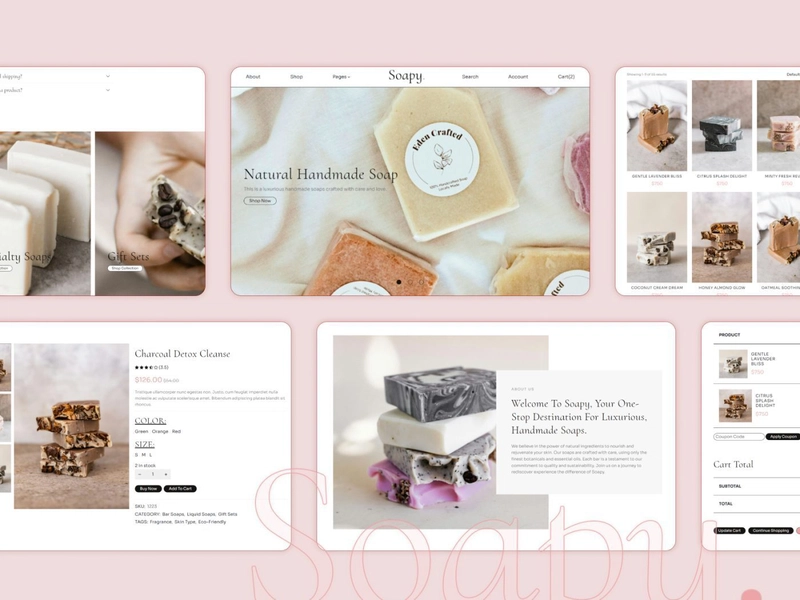 Soapy – 手工皂商店 Bootstrap 5 HTML CSS 模板