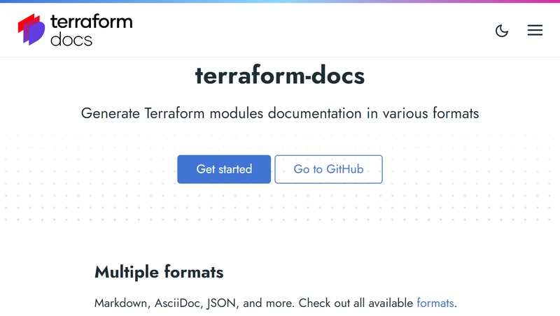 截图 - Terraform 文档