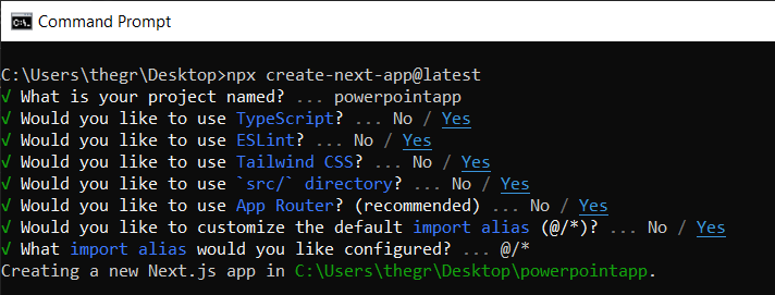创建 Nextjs 项目