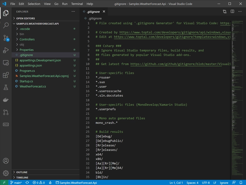 VS Code git ignore 创建