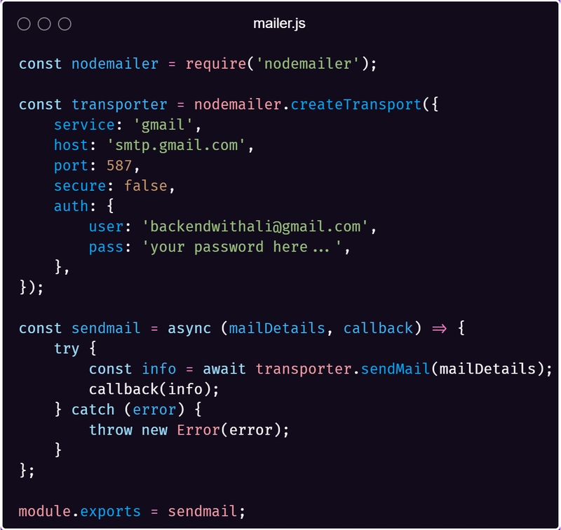 Nodemailer