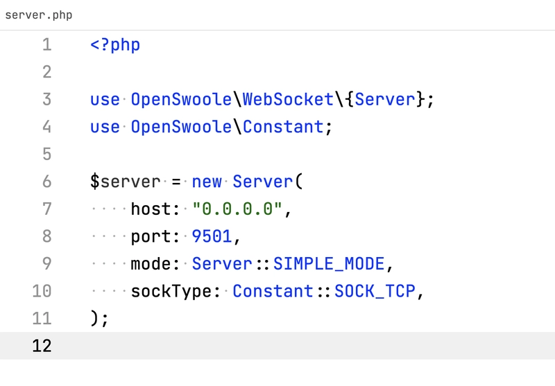 带有 OpenSwoole IDE 助手的编辑器