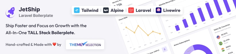 JetShip Laravel SaaS 样板