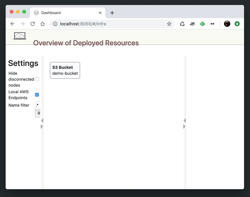 Localstack UI 与 S3 存储桶