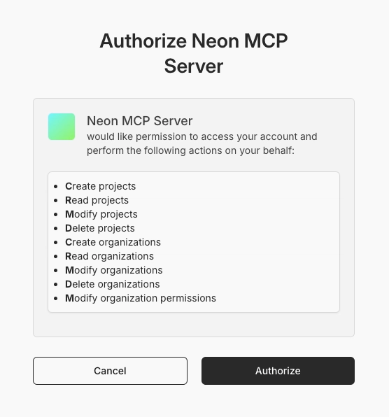 Neon-OAuth