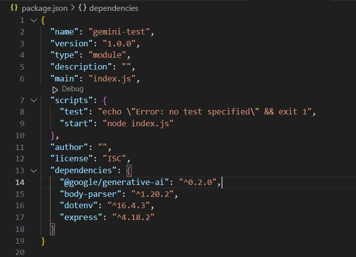 package.json 文件