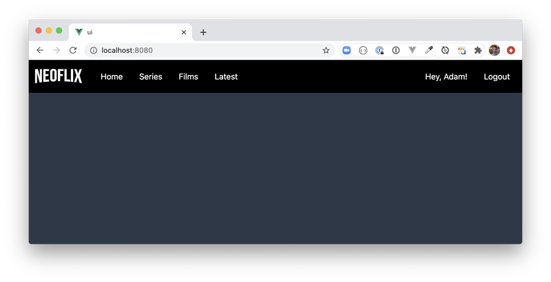 填写用户详细信息的导航