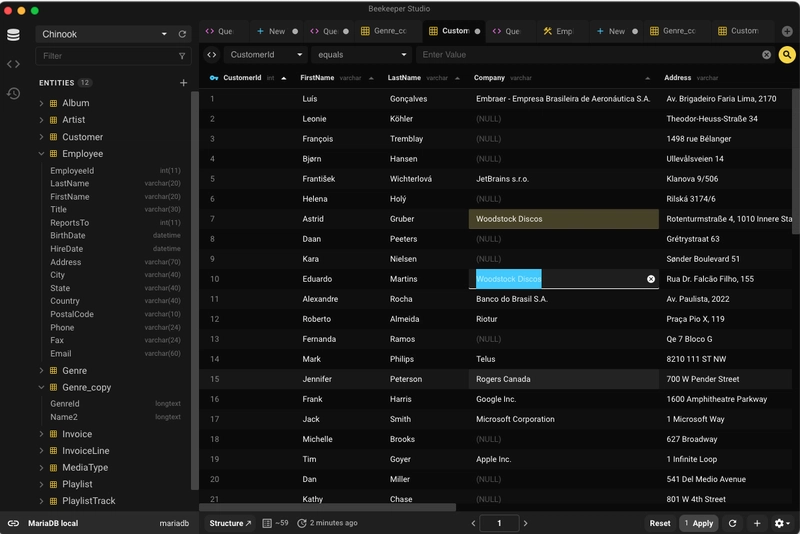 Beekeeper Studio 截图
