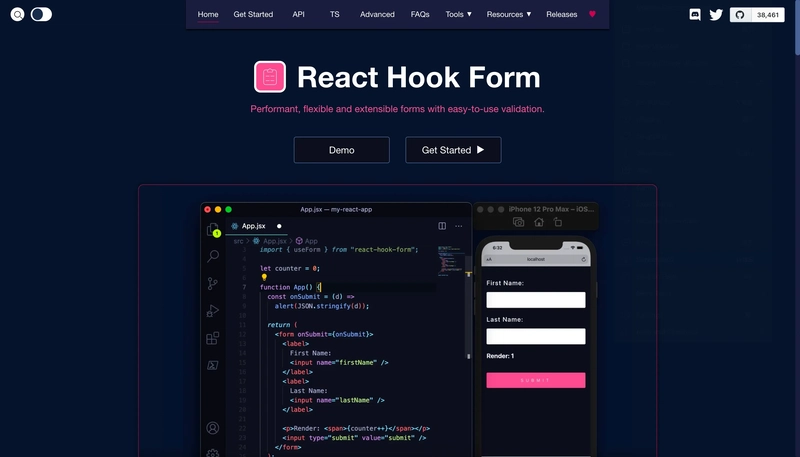 React Hook 表单