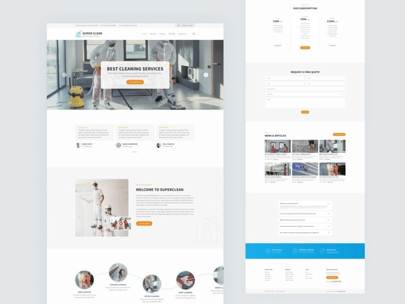 SuperClean - 清洁服务 Bootstrap 5 HTML 网站模板
