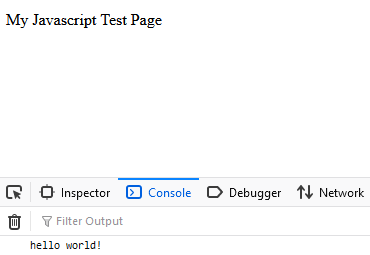 Javascript 测试页面