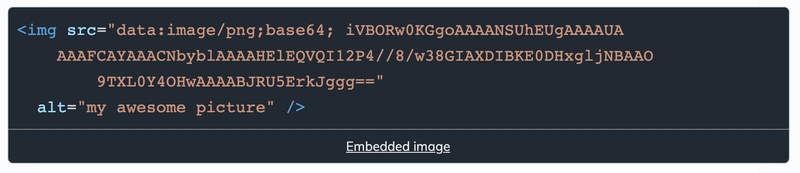 Base64 嵌入图像