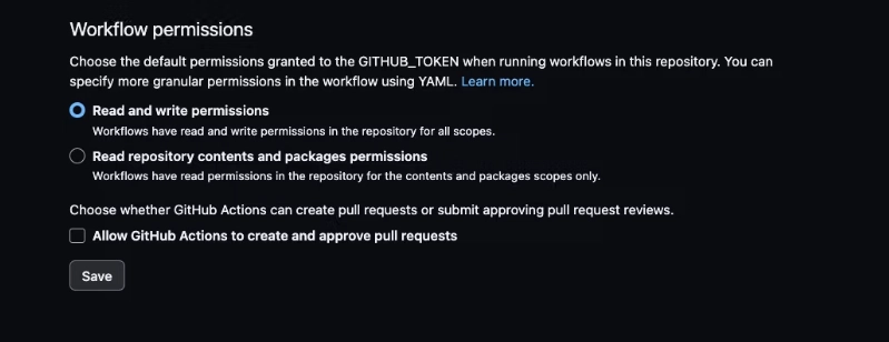 GitHub 工作流程错误