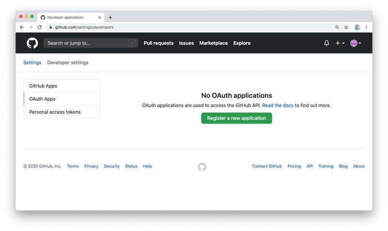 GitHub OAuth 应用