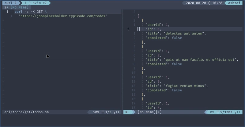 vim 命令之前的屏幕截图