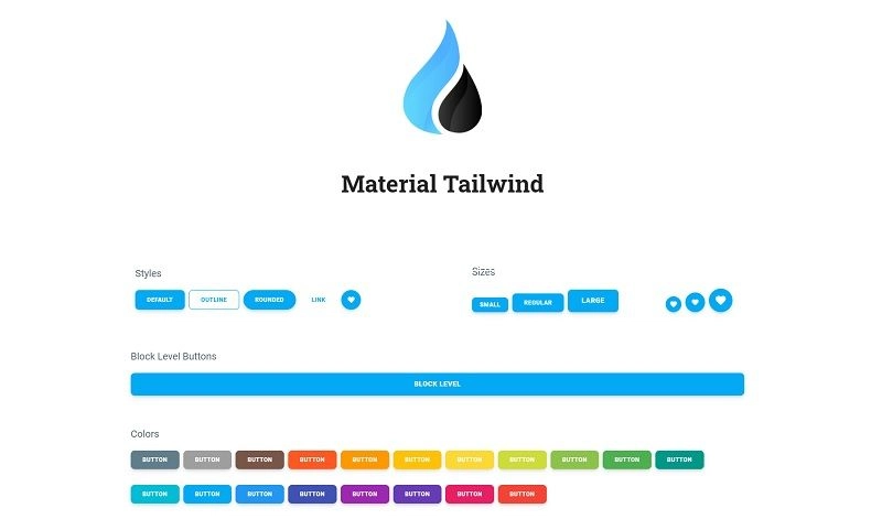 Material Tailwind - 开源 React UI 工具包。