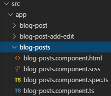 VS Code 中的组件(blog-posts 文件夹)
