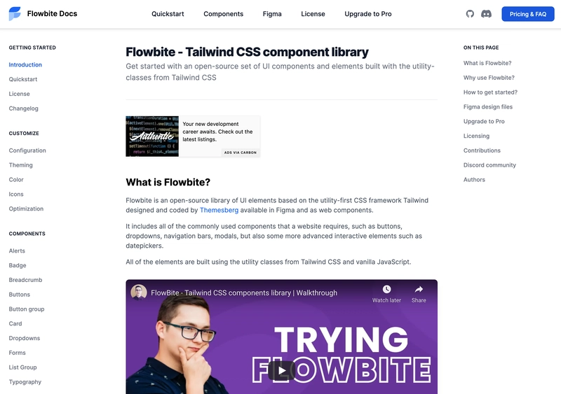 Tailwind CSS 组件
