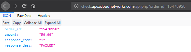 更多顺序 JSON