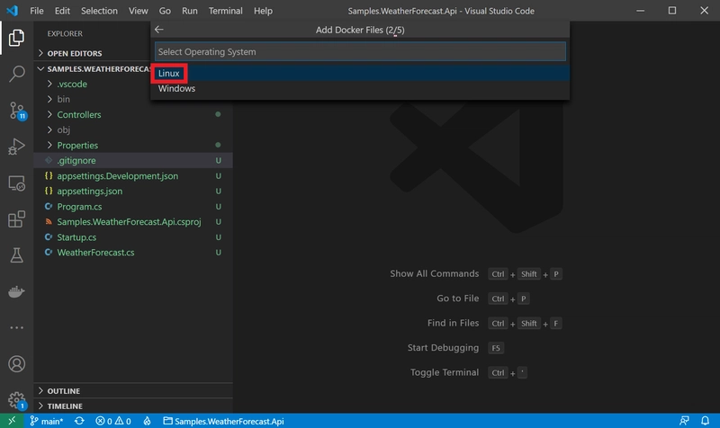 VS Code Dockerfile 创建步骤 2