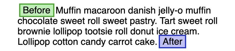 稍长一些的段落，带有换行符，显示文本