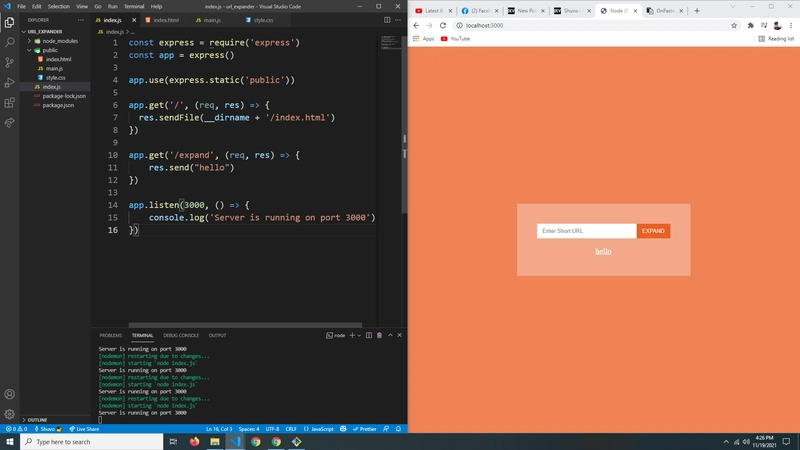 NodeJS 从 HTML 发送 fetch 请求