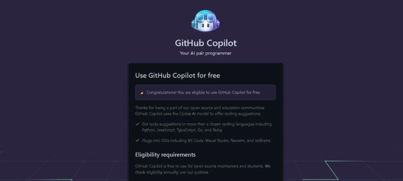 步骤 3：启用 GitHub Copilot