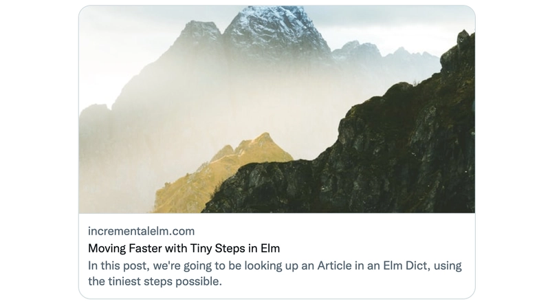 Elm 中的“小步快走”