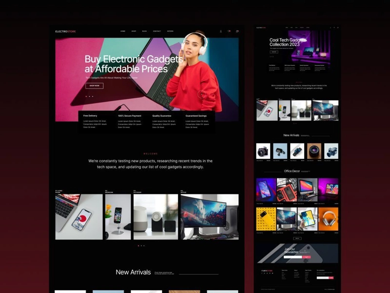 Electrostore - 基于 Bootstrap 5 的电子产品商店 HTML 模板
