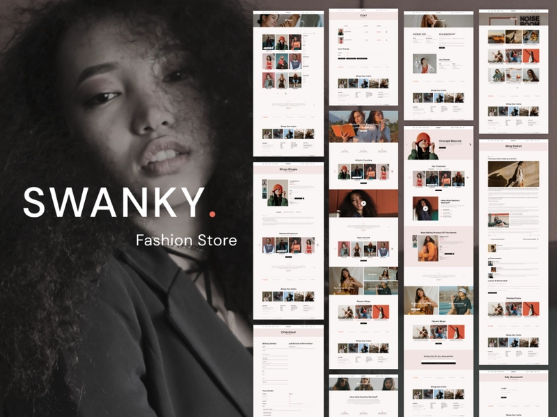 Swanky - 时尚商店电子商务 Bootstrap 5 网站模板